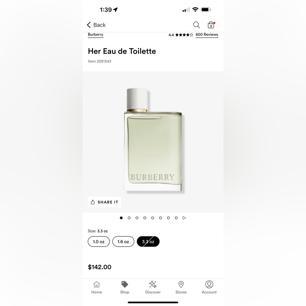 Burberry Her 3.3oz